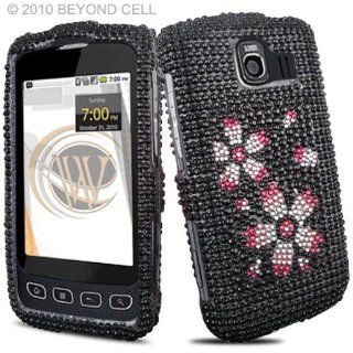 Blossom Crystal Bling Protector Case for LG Optimus S / Optimus U / Optimus V Cell Phones & Accessories