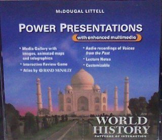 World History Patterns of Interaction Power Presentations CD ROM (9780618576432) MCDOUGAL LITTEL Books