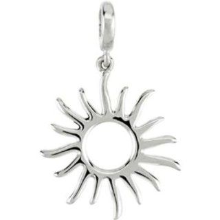 Petite Sun Charm in Sterling Silver Jewelry