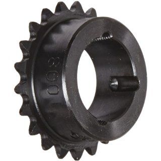 Browning 35TB21 Roller Chain Sprocket, Single Strand, Taper Bore, Bushed, Steel, 35 Pitch, 21 Teeth
