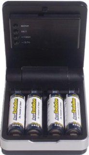 AccuEvolution   Pocket Size LED Battery charger (includes 4 AAA and 4 AA AccuEvolution LSD Batteries) Electronics