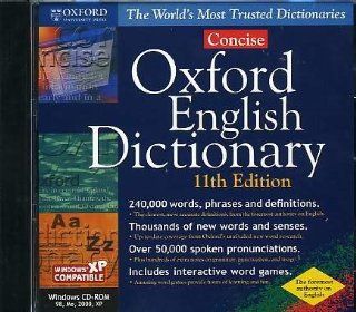 Oxford Concise English Dictionary 11th Edition Software