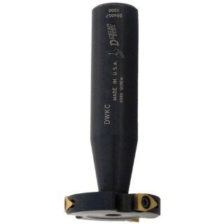Dorian Tool DWKC Indexable Woodruff Key Seat Cutter, 7/8" Cutter Diameter, 2 1/4" Overall Length, 1/4" Face Width Woodruff Keyseat Cutters