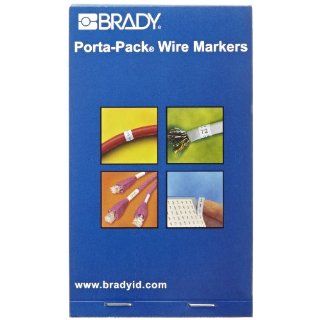 Brady PWM LC 3 B 500 Matte Repositionable Vinyl Cloth, Black On White Color Load Center And Residential Wire Markers, Legend (Assorted Load Center And Residential) Industrial Warning Signs