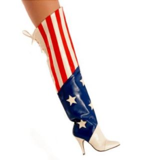 4.5" American Flag Above the Knee Boot, 13 Shoes