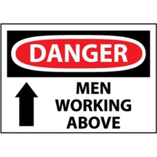 OSHA Sign "DANGER MEN WORKING ABOVE"