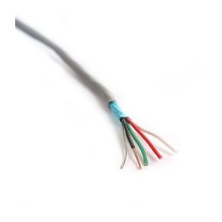 18/4 Awg Shielded Speaker Wire/Security Cable/CNC Stepper Motor   Sold 50 Ft Increments   Stranded with Drain Wire and Aluminum Shield   CL2 CL2R CMR and In Wall and UV Rated/Protected for Outdoor Above Grade Installations   Made in the USA 18 Gauge by the