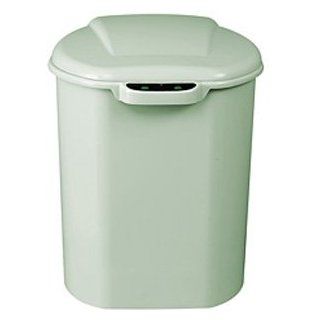 Motion Sensor Plastic Trash Can, Shape Oval, Size 2.1 Gallon/ 8 Ltr., green Health & Personal Care