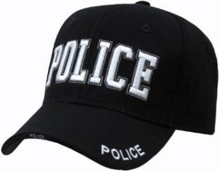 Black Police Law And Order Baseball Cap Hat, One Size Fits All Clothing
