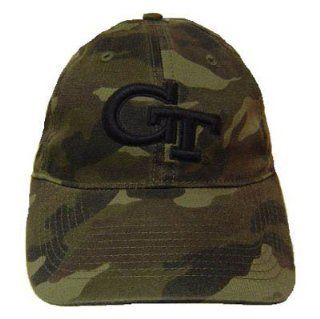NCAA OFFICIAL GEORGIA TECH CAMOUFLAGE GREEN CAP NEW ADJ  Sports Fan Baseball Caps  Sports & Outdoors
