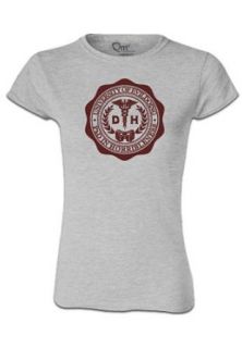 Dr. Horrible University of Evildoing Seal Heather Grey Juniors T Shirt Clothing