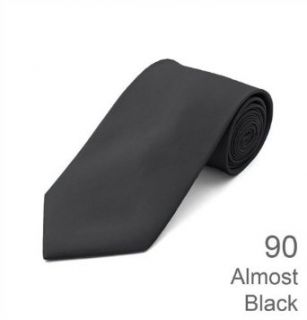 Formal Tie Solid Almost Black TO 90