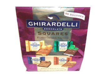Ghirardelli Premium Chocolate Assortment Holiday Candy Gift Bag Assortment, ~ Approximately 50 Squares  Chocolate Assortments And Samplers  Grocery & Gourmet Food