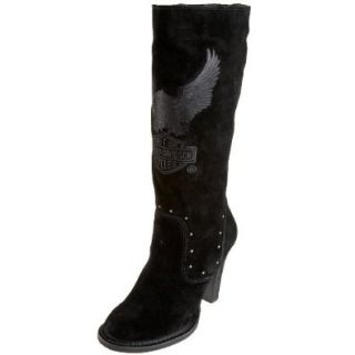 Harley Davidson Women's Carlin 16" Boot, Black, 6 M US Shoes