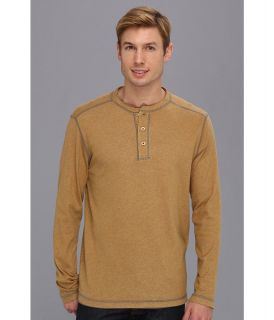 Tommy Bahama Denim Quick Draw Henley Mens Long Sleeve Pullover (Tan)