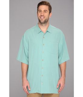 Tommy Bahama Big & Tall Big Tall Catalina Twill Camp Shirt Mens Short Sleeve Button Up (Olive)