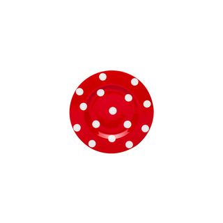 Red Vanilla Freshness Dots Red Side Plate (set Of 6)