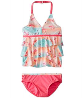 Jantzen Kids Flamingo Ruffle Tankini Girls Swimwear Sets (Multi)
