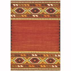 Hand woven Cordova Red/ Gold Rug (5 X 76)