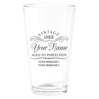  Personalize Funny Birthday Drinking Glass
