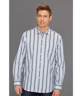 Tommy Bahama Stripe Del Sol L/S Woven Mens Long Sleeve Button Up (Blue)