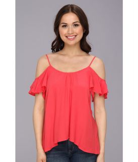 Lucy Love Hollie Top Womens Short Sleeve Pullover (Pink)