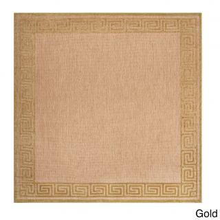 Meticulously Woven Megan Transitional Bordered Indoor/ Outdoor Area Rug (76 X 76)