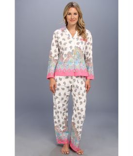 BedHead Poplin Border PJ Womens Pajama Sets (White)