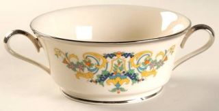 Lenox China Fair Lady Footed Cream Soup Bowl, Fine China Dinnerware   Scrolls, M