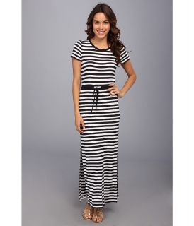 MICHAEL Michael Kors S/S Striped Maxi Dress Womens Dress (Navy)