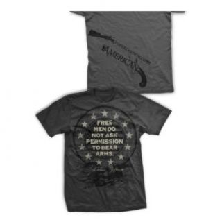 Free Men Don't Ask Permission T shirt by Ranger Up, UA041 Novelty T Shirts Clothing