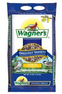 Wagner's 62059 Greatest Variety Blend, 16 Pound Bag  Wild Bird Birdseed  Patio, Lawn & Garden
