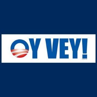Printed OY VEY color political election 2012 Barack Obama Joe Biden Mitt Romney Paul Ryan Republican Democrat sticker decal for any smooth surface such as windows bumpers laptops or any smooth surface. 