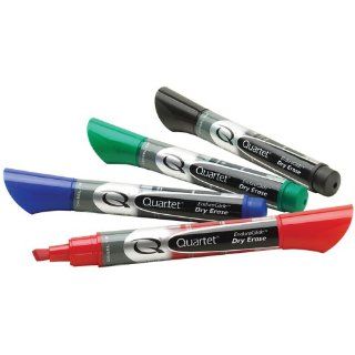 Quartet 5001M EnduraGlide Chisel Tip Dry Erase Marker   4 Pack, Assorted Colors  Foray Dry Erase Markers 