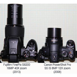 Fujifilm FinePix S8200 16.2MP Digital Camera with 3 Inch LCD (Black)  Point And Shoot Digital Cameras  Camera & Photo
