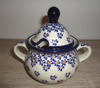 B&C Polish Pottery Ceramic Sugar Bowl Kitchen & Dining