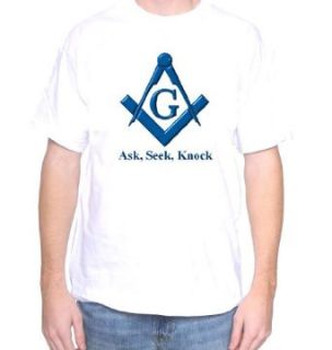 Mytshirtheaven T shirt Freemason (Ask, Seek, Knock) Clothing