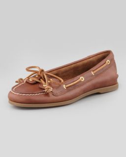 Sperry Top Sider Audrey Classic Leather Boat Shoe, Tan