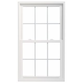 ThermaStar by Pella 35 3/4 in x 61 3/4 in 25 Series Vinyl Double Pane New Construction Double Hung Window