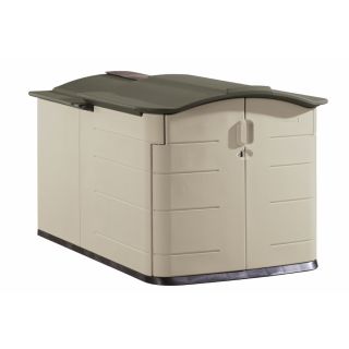 Rubbermaid 60 in x 79 in x 54 in Olive Resin Outdoor Storage Shed
