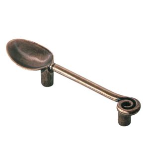 Siro Designs 2 1/2 in Center to Center Antique Copper Big Bang Novelty Cabinet Pull