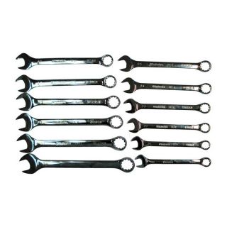 Industro 12 Piece Standard (SAE) and Metric Combination Wrench Set