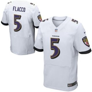 Nike Joe Flacco Baltimore Ravens Elite Jersey   White