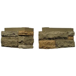 NextStone 4 Pack 7 1/4 in x 17 1/2 in Adobe LedgeStone Flush Mount Outside Corner