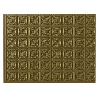 Fasade 24 1/2 in Gold Thermoplastic Multipurpose Backsplash