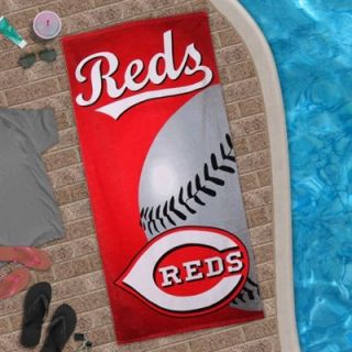 Cincinnati Reds 28 x 58 Fiber Reactive Beach Towel   Red