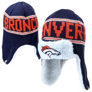 47 Brand Denver Broncos Yeti Trooper Knit Ski Hat   Navy Blue