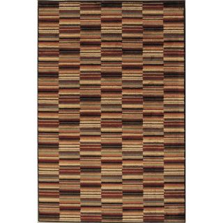 Shaw Living Loft 5 ft 3 in x 7 ft 10 in Rectangular Tan Transitional Area Rug