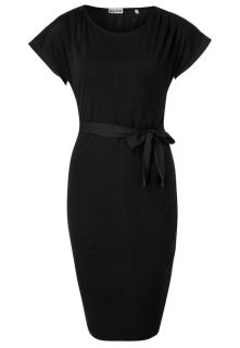 KIOMI   ROUND NECK DRESS WITH SATIN INSERT   Jersey dress   black