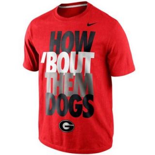 Nike Georgia Bulldogs 2013 How Bout Them Dogs T Shirt   Red